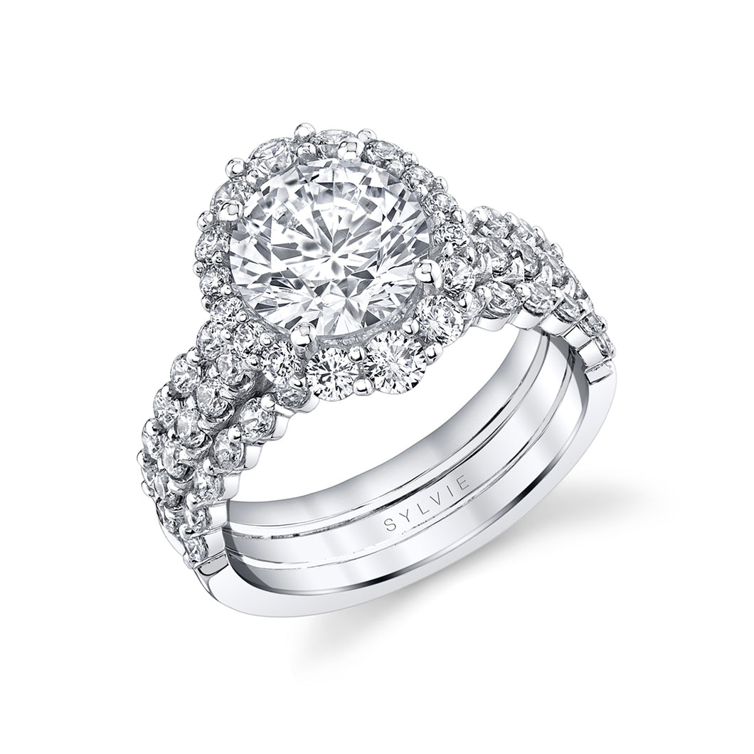 Sylvie Halo Engagement Ring