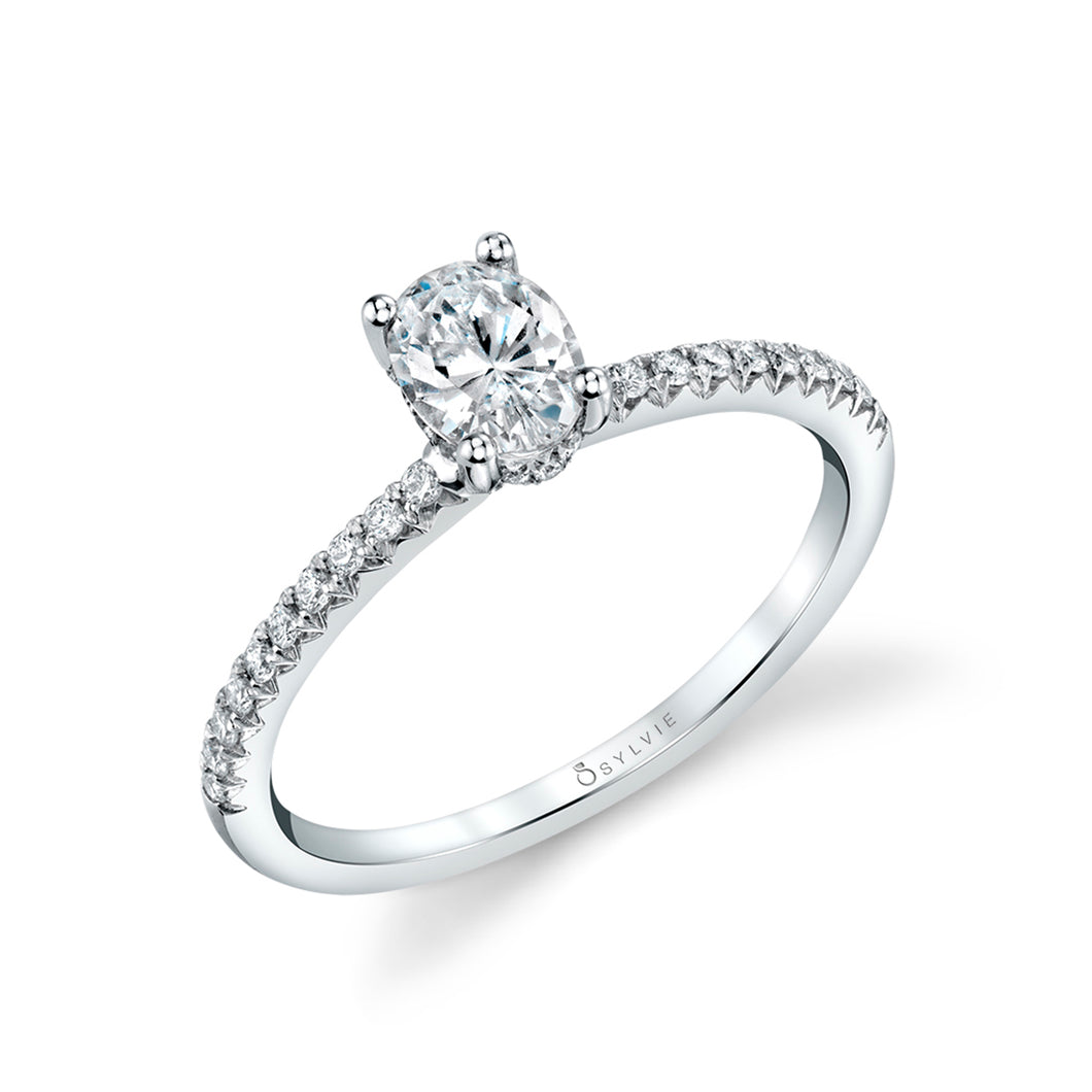 Sylvie Oval Classic Engagement Ring