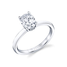 Load image into Gallery viewer, Sylvie Melany Oval Hidden Halo Engagement Ring