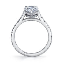 Load image into Gallery viewer, Sylvie Steffi Round Classic Hidden Halo Engagement Ring