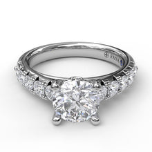 Load image into Gallery viewer, Handset French Pave Diamond Engagement Ring