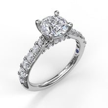 Load image into Gallery viewer, Delicate Classic Engagement Ring with Delicate Side Detail
