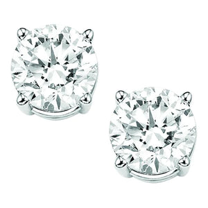 Solitaire diamond stud earrings 14k 0.25 ctw Clearance