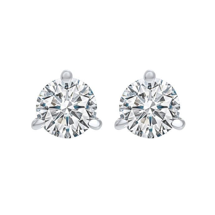 1 1/2 ct Diamond Stud earrings set in 14K white gold