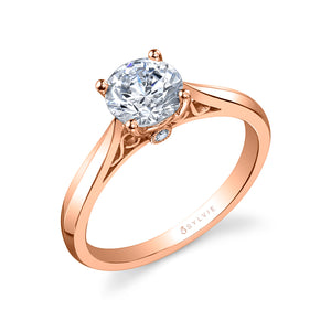 Sylvie Carina Solitaire Engagement Ring