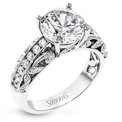 Simon G. 3ct Engagement Ring TR622 WHITE 18K SEMI