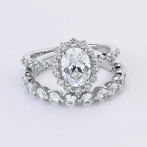 Sylvie Athena Classic Halo Single Prong Engagement Ring