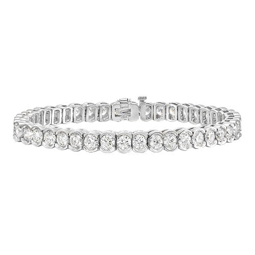 18K Scallop Diamond Bracelet with 10ct of top quality diamonds