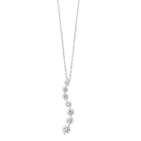 14k Journey Diamond Pendant Necklace - (0.25 CTW)