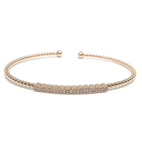 Gabriel & Co. 14K Rose Gold Pave Diamond Bracelet