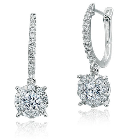 Diamond Dangle Earrings