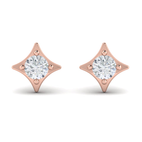 Vlora Estrella 14K Diamond Star Stud Earrings (Diamond 0.44CTW)