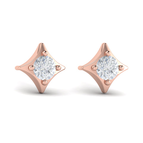 Vlora Estrella 14K Diamond Star Stud Earrings (Diamond 0.44CTW)