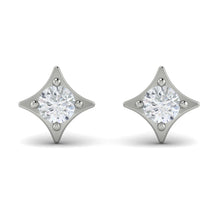 Load image into Gallery viewer, Vlora Estrella 14K Diamond Star Stud Earrings (Diamond 0.44CTW)