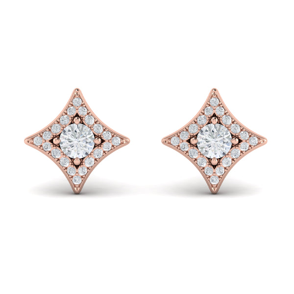 Vlora Estrella 14K Diamond Star Stud Earrings (Diamond 0.48CTW)