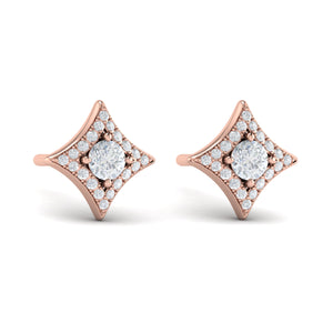 Vlora Estrella 14K Diamond Star Stud Earrings (Diamond 0.48CTW)