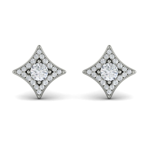 Vlora Estrella 14K Diamond Star Stud Earrings (Diamond 0.48CTW)