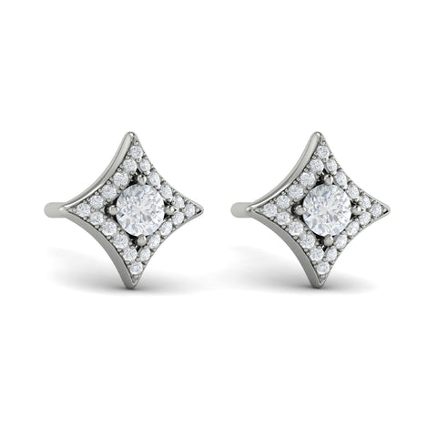 Vlora Estrella 14K Diamond Star Stud Earrings (Diamond 0.48CTW)