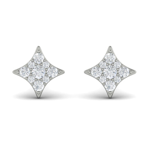 Vlora Estrella 14K Diamond Cluster Star Stud Earrings (Diamond 0.29CTW)