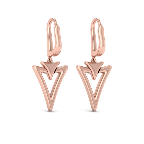 Vlora Miravel 14K Diamond Baguette Double Trinity Huggie Earrings (0.6CTW)