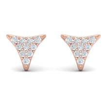 Load image into Gallery viewer, Vlora Miravel 14K Diamond Trinity Stud Earrings (0.3CTW)