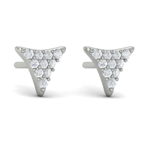 Vlora Miravel 14K Diamond Trinity Stud Earrings (0.3CTW)