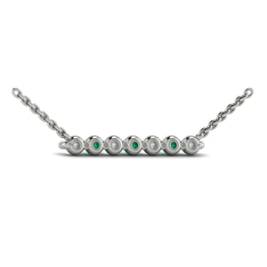Vlora Adella 14K Diamond & Gemstone Bar Necklace (Diamond 0.28CTW, Gemstone 0.26-0.29CTW