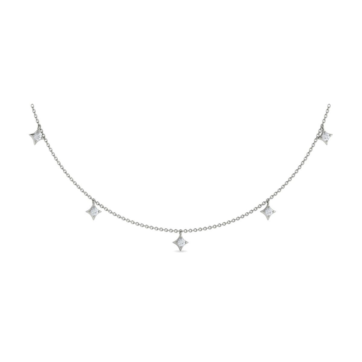 Vlora Estrella 14K Diamond Cluster Vlora Star Double Pendant Necklace