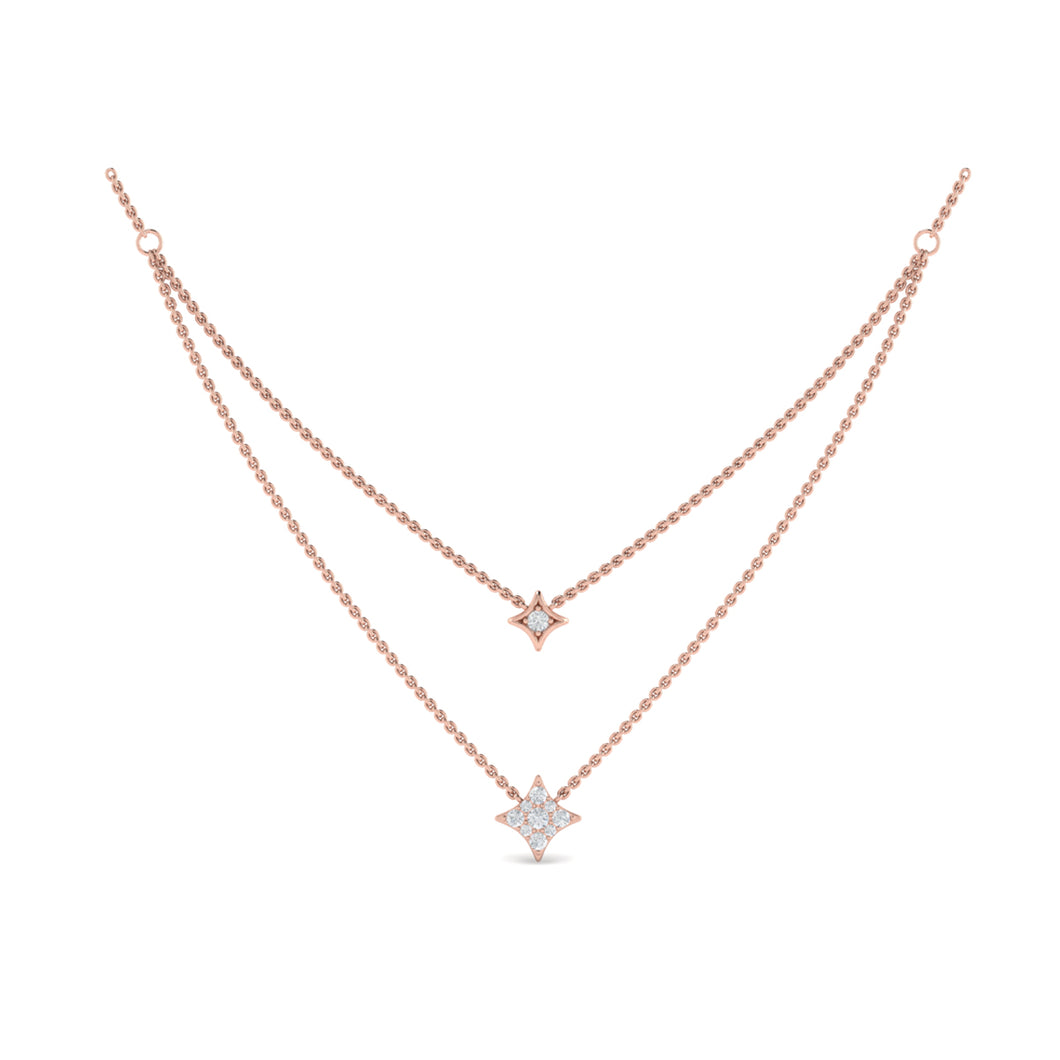 Color Blossom Pendant, Pink Gold, White Gold And Diamonds