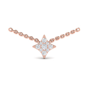 Star Blossom Pink Gold Necklace