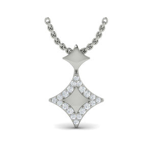 Vlora Estrella 14K Diamond Star Pendant Necklace (0.2CTW)