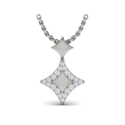 Vlora Estrella 14K Diamond Star Pendant Necklace (0.2CTW)