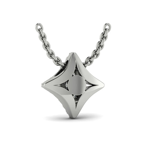 Vlora Estrella 14K Diamond Star Pendant Necklace (0.28CTW)