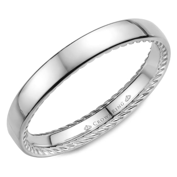 CrownRing Comfort Fit Wedding Band WB-012R25W
