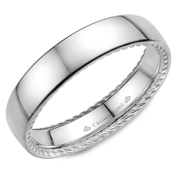 CrownRing Comfort Fit Wedding Band WB-012R5W