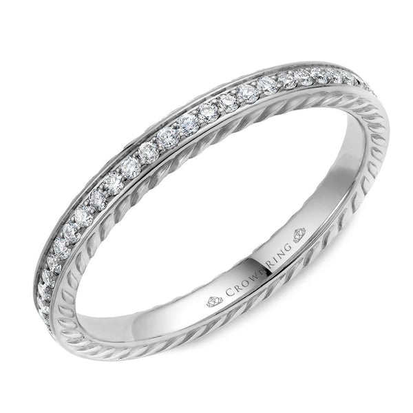 CrownRing Comfort Fit Diamond Wedding Band (0.20 CTW)