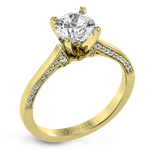 Load image into Gallery viewer, Zeghani Solitaire Engagement Ring ZR1655 WHITE 14K SEMI WHITE