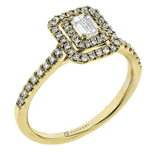 Load image into Gallery viewer, Zeghani Delicate Diva Complete Engagement Ring ZR1863