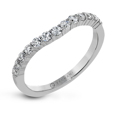 Zeghani Wedding Set ZR24SPWB WHITE 14K BAND