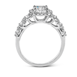 Zeghani Halo Crown Engagement Ring