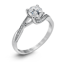 Load image into Gallery viewer, Zeghani Nature Lover Engagement Ring ZR560 WHITE 14K SEMI