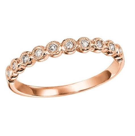 14K Rose Gold Stackable Ring (0.12 CTW)
