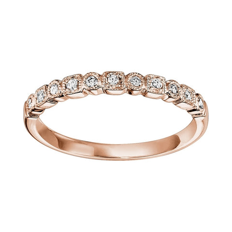 14K Rose Gold Mixable Ring (0.10 CTW)