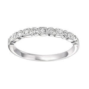 14K White Gold Mixable Ring (0.10 CTW)