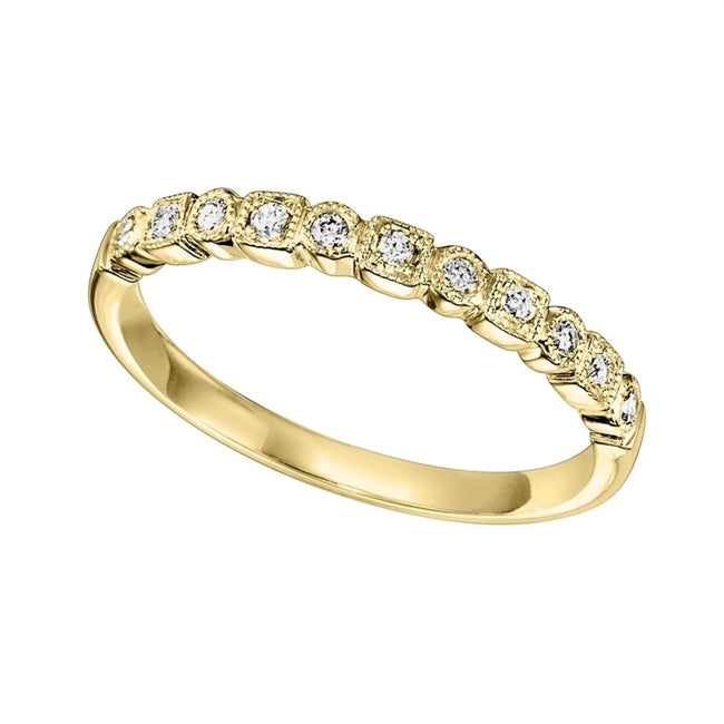 14K Yellow Gold Mixable Ring (0.10 CTW)