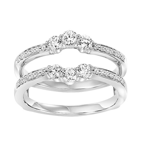 14K White Gold Diamond Wrap 5/8 ctw