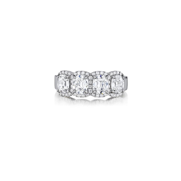 Henri Daussi Cushion Collection Diamond Ring (0.27 CTW)