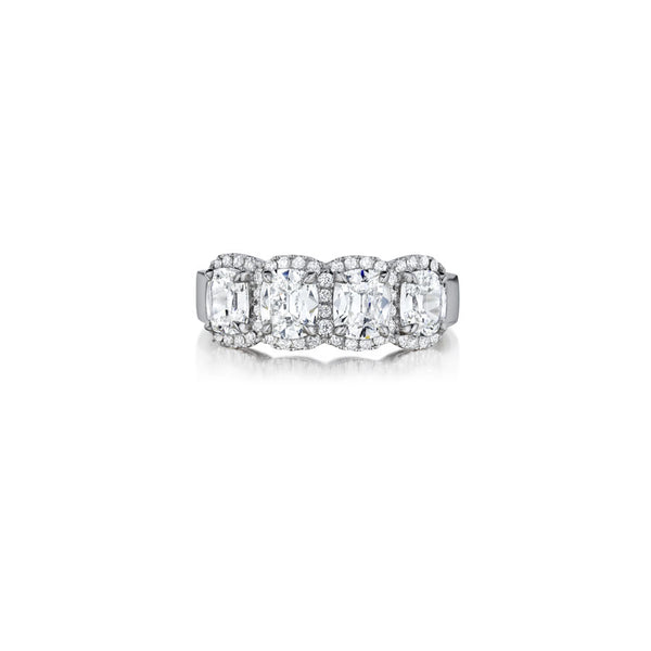 Henri Daussi Cushion Collection Diamond Ring (0.35 CTW)