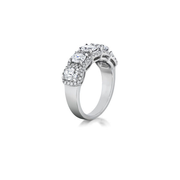Henri Daussi Cushion Collection Diamond Ring (0.36 CTW)