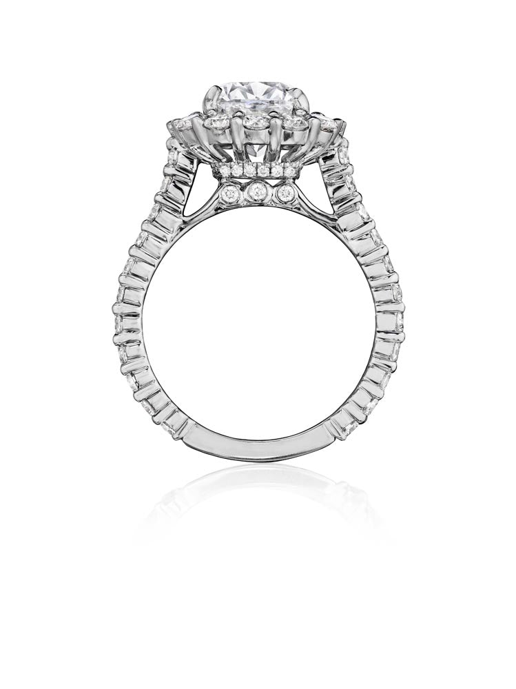 Henri Daussi Cushion Collection Diamond Ring (1.45 CTW)